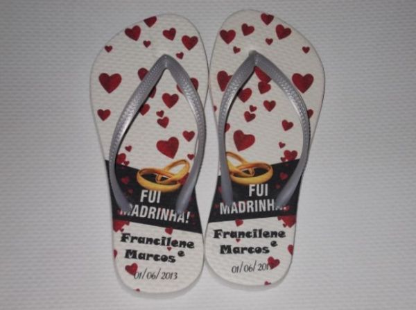 Chinelo por sublimação